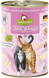 Produktbild von GranataPet Katze Delicatessen Lachs und Meeresfrüchte Getreidefrei mit hohem Fleischanteil Adult 6x400g