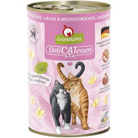 Produktbild von GranataPet Katze Delicatessen Lachs und Meeresfrüchte Getreidefrei mit hohem Fleischanteil Adult 6x400g