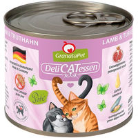 Produktbild von GranataPet Katze Delicatessen Lamm und Truthahn Getreidefrei mit hohem Fleischanteil Adult 6x200g