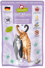 Produktbild von GranataPet Katze Delicatessen Pouch Ente und Geflügel Getreidefrei mit hohem Fleischanteil Adult 6x85g
