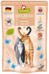 Produktbild von GranataPet Katze Delicatessen Pouch Kalb Getreidefrei mit hohem Fleischanteil 12x85g