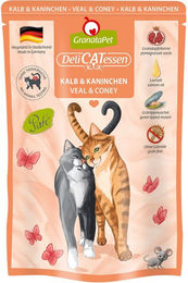 GranataPet Katze Delicatessen Pouch Kalb & Kaninchen Getreidefrei und Glutenfrei 6x85g - 6 x 85 g – Bild 1 von 2