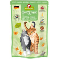 Produktbild von GranataPet Katze Delicatessen Pouch Kitten Geflügel und Lachs getreidefrei mit hohem Fleischanteil 6x85g