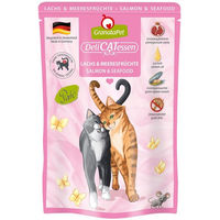Produktbild von GranataPet Katze Delicatessen Pouch Lachs und Meeresfrüchte Getreidefrei mit hohem Fleischanteil für Adult 6x85g