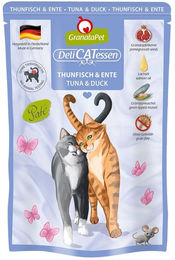 Produktbild von GranataPet Katze Delicatessen Pouch Thunfisch und Ente getreidefrei mit hohem Fleischanteil Adult 6x85g