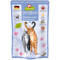 Produktbild von GranataPet Katze Delicatessen Pouch Thunfisch und Ente getreidefrei mit hohem Fleischanteil Adult 6x85g