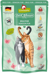 GranataPet Katze Delicatessen Pouch Wild Adult Getreidefrei mit hohem Fleischanteil 6x85g – Bild 1 von 5