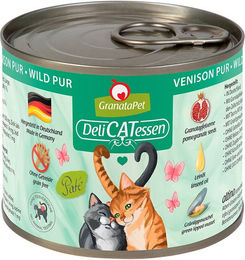Produktbild von GranataPet Katze Delicatessen Wild Adult Getreidefrei mit hohem Fleischanteil 6x200g - 6 x 200 g