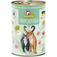 Produktbild von GranataPet Katze Delicatessen Wild und Thunfisch Getreidefrei mit hohem Fleischanteil Adult 6x400g