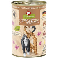 Produktbild von GranataPet Katzen Nassfutter Delicatessen Truthahn und Fasan Getreidefrei mit hohem Fleischanteil Adult 6x400g