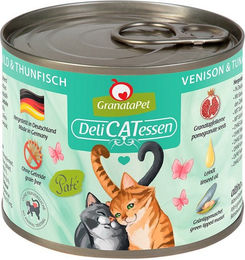 GranataPet Katzen Nassfutter Delicatessen Wild und Thunfisch Adult Getreidefrei mit hohem Fleischanteil 6x200g – Bild 1 von 1