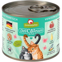 Produktbild von GranataPet Katzen Nassfutter Delicatessen Wild und Thunfisch Adult Getreidefrei mit hohem Fleischanteil 6x200g