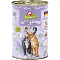 Produktbild von GranataPet Katzen Nassfutter Ente und Geflügel Getreidefrei und Glutenfrei Adult 6 x 400 g - 6 x 400 g