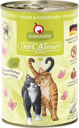 GranataPet Katzen Nassfutter Fasan und Kaninchen Getreidefrei und Glutenfrei Adult 6x400g - 6 x 400 g – Bild 1 von 2