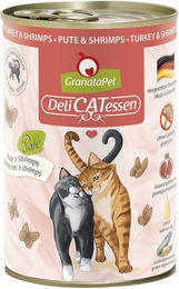 GranataPet Katzen Nassfutter Pute und Garnele Getreidefrei und Glutenfrei 6x400g – Bild 1 von 2