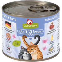 Produktbild von GranataPet Katzen Nassfutter Thunfisch und Ente Getreidefrei mit hohem Fleischanteil Adult 6x200g