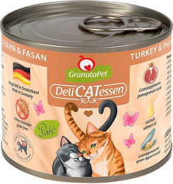 Produktbild von GranataPet Katzen Nassfutter Truthahn und Fasan Getreidefrei mit hohem Fleischanteil 6x200g