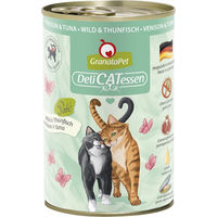 Produktbild von GranataPet Katzen Nassfutter Wild & Thunfisch Getreidefrei und Glutenfrei 6 x 400 g - 6 x 400 g