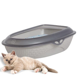 GranataPet Katzentoilette XXL in Rattan-Optik Grau für alle Altersstufen – Bild 1 von 13