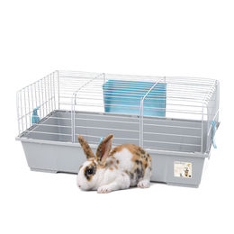 GranataPet Kleintierkäfig für Kaninchen und Meerschweinchen Grau aus Kunststoff – Bild 1 von 4