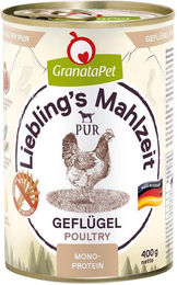 Produktbild von GranataPet Liebling's Mahlzeit Geflügel PUR Hund Katze Alle Altersstufen 6x400g