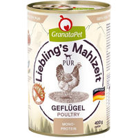 Produktbild von GranataPet Liebling's Mahlzeit Geflügel PUR Hund Katze Alle Altersstufen 6x400g