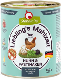Produktbild von GranataPet Liebling's Mahlzeit Hund Adult Huhn Stückchen in Sauce getreidefrei glutenfrei zuckerfrei 12x800g - 6 x 800 g