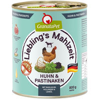 Produktbild von GranataPet Liebling's Mahlzeit Hund Adult Huhn Stückchen in Sauce getreidefrei glutenfrei zuckerfrei 12x800g - 6 x 800 g