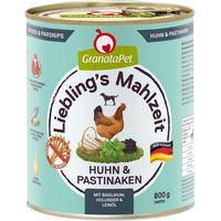 Produktbild von GranataPet Liebling's Mahlzeit Hund Adult Huhn und Pastinaken Stückchen in Sauce 6x800g ohne Farb- und Aromastoffe