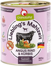 Produktbild von GranataPet Liebling's Mahlzeit Hund Adult Rind Stückchen in Sauce getreidefrei 6 x 800 g - 6 x 800 g