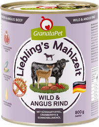 Produktbild von GranataPet Liebling's Mahlzeit Hund Adult Wild und Rind Stückchen in Sauce getreidefrei 6 x 800 g - 12 x 800 g