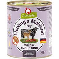 Produktbild von GranataPet Liebling's Mahlzeit Hund Adult Wild und Rind Stückchen in Sauce getreidefrei 6 x 800 g - 12 x 800 g
