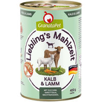 Produktbild von GranataPet Liebling's Mahlzeit Hund Kalb & Lamm getreidefrei und glutenfrei 6x400g - 6 x 400 g