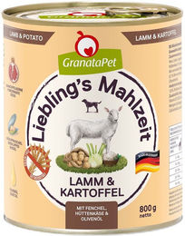 Produktbild von GranataPet Liebling's Mahlzeit Hund Lamm und Kartoffel 6x800g