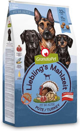 GranataPet Liebling's Mahlzeit Hund Trockenfutter Senior Pute Getreidefrei 10 kg - 2 x 10 kg – Bild 1 von 6