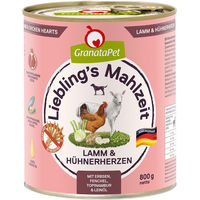 Produktbild von GranataPet Liebling's Mahlzeit Hundefutter Lamm und Huhn Stückchen in Sauce getreidefrei 6 x 800 g - 6 x 800 g