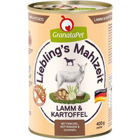 Produktbild von GranataPet Liebling’s Mahlzeit Hundefutter Lamm und Kartoffel getreidefrei 6x400g