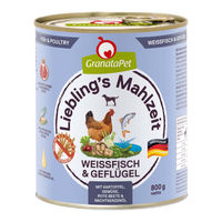 Produktbild von GranataPet Liebling’s Mahlzeit Mini Weißfisch und Geflügel getreidefrei 6x800g