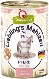 Produktbild von GranataPet Liebling's Mahlzeit Pferd PUR Stückchen in Sauce für Pferde Adult 6x400g