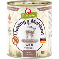 Produktbild von GranataPet Liebling's Mahlzeit PUR Hundefutter Wild getreidefrei monoprotein 12 x 800 g - 6 x 800 g