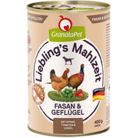 Produktbild von GranataPet Liebling's Mahlzeit Senior Fasan und Geflügel Light zur Gewichtskontrolle 6x400g