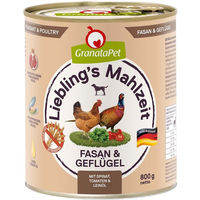 Produktbild von GranataPet Liebling's Mahlzeit Senior Hund Fasan und Geflügel Light zur Gewichtskontrolle 6x800g