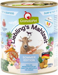 GranataPet Liebling's Mahlzeit Surf'n'Turf Ragout für Hunde Adult Getreidefrei mit hohem Fleischanteil 24 x 800 g – Bild 1 von 1