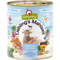 Produktbild von GranataPet Liebling's Mahlzeit Surf'n'Turf Ragout für Hunde Adult Getreidefrei mit hohem Fleischanteil 24 x 800 g