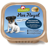 Produktbild von GranataPet Mini Royal Junior Nassfutter Truthahn und Kaninchen ohne Konservierungsstoffe 11x150g