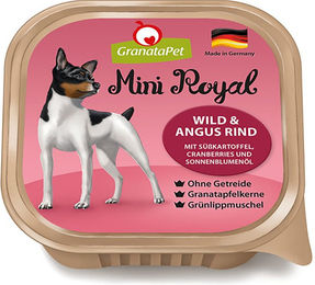 GranataPet Mini Royal Nassfutter für Hunde Adult Mixpaket 6 x 150 g Schalen getreidefrei ohne Zuckerzusatz - 6 x 150 g – Bild 1 von 13