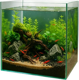 GranataPet Nano Cube Glasaquarium Würfelbecken für Garnelen und Fische 30x30x30 cm - 27 l – Bild 1 von 6