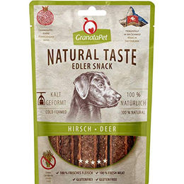 GranataPet Natural Taste Belohnungssnack Hirsch Getreidefrei 90 g - 3 x 90 g – Bild 1 von 5