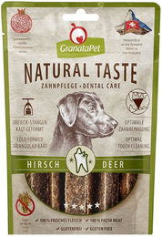 Produktbild von GranataPet Natural Taste Dental Care Zahnpflege-Snack Hirsch glutenfrei 5x70g