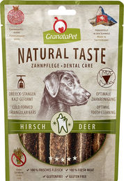 GranataPet Natural Taste Dentrix Zahnpflege-Snack Hirsch getreidefrei 70 g - 70 g – Bild 1 von 5